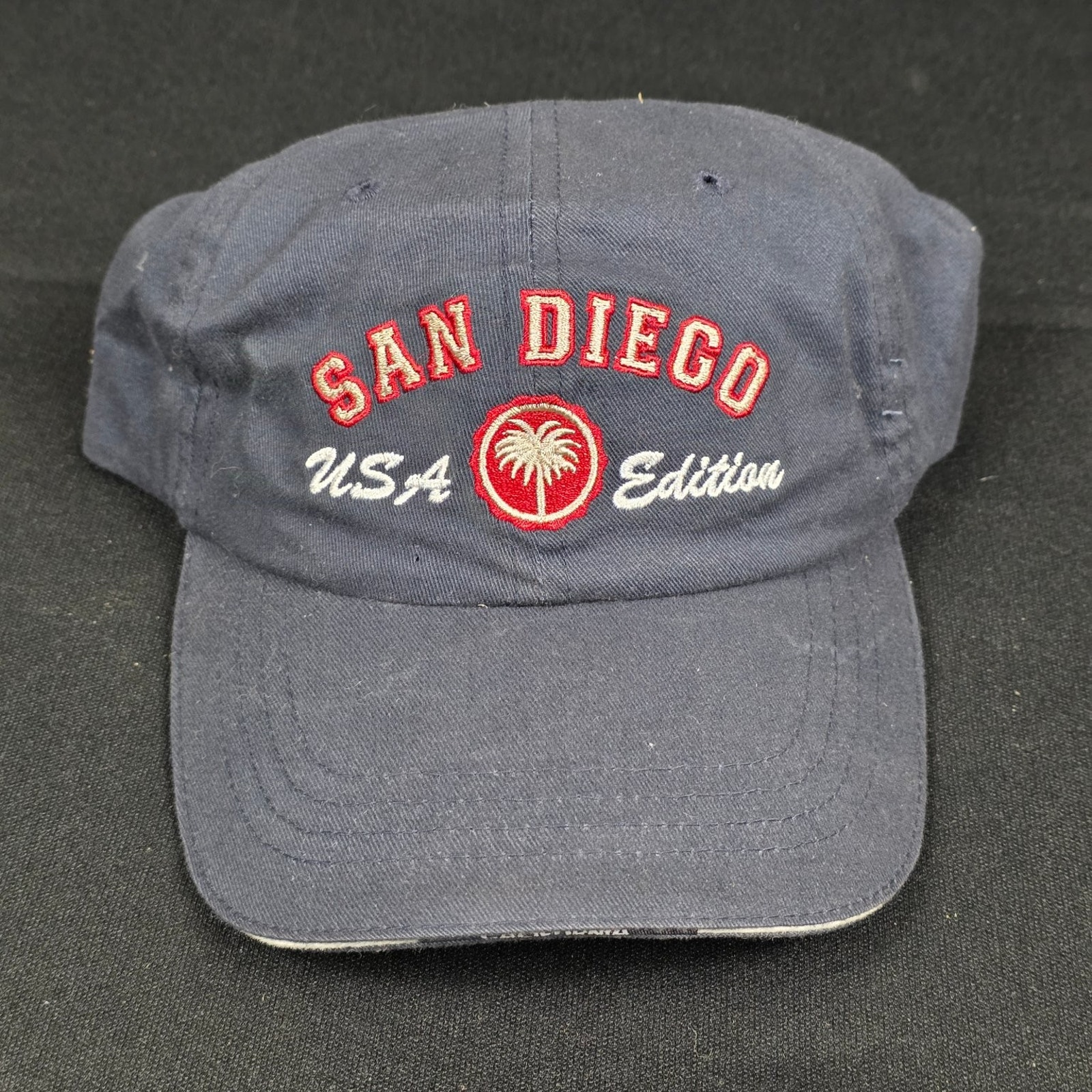 Authentic Sportcap San Diego Usa Edition Mens Adjustable Baseball Hat Navy